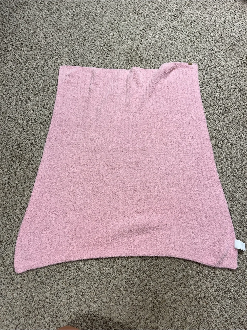 Bearpaw Soft chenille Pink Plush Throw Blanket
